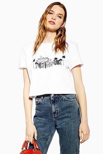 Topshop Las Vegas Cityscape T-shirt