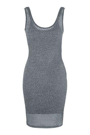 Topshop Mesh Vest Dress