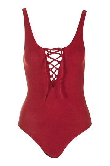 Topshop Tall Tie-up Body