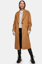 Topshop Camel Slouchy Coat