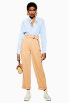 Topshop Belted Menswear Style Trousers
