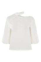 Topshop Deconstructed Choker Neck Top