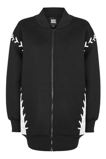 Topshop Laced Oversized Bomber