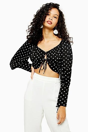 Topshop Spot Prairie Top