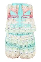 Topshop Butterfly Print Trefoil Playsuit By Adidas Originals