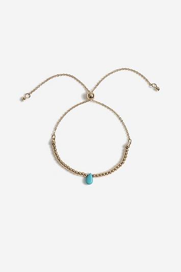 Topshop *healing Turquoise Stone Bracelet