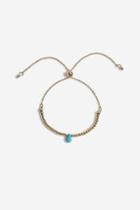 Topshop *healing Turquoise Stone Bracelet