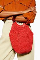 Topshop Red Sea String Tote Bag