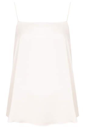 Topshop Satin Straight Neck Cami Top