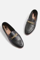 Topshop *wide Fit Chain Trim Loafers