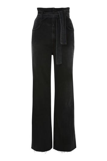 Topshop Moto Belted Wide Leg Jeans