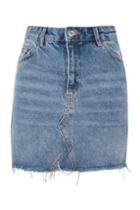 Topshop Tall Denim Mini Skirt