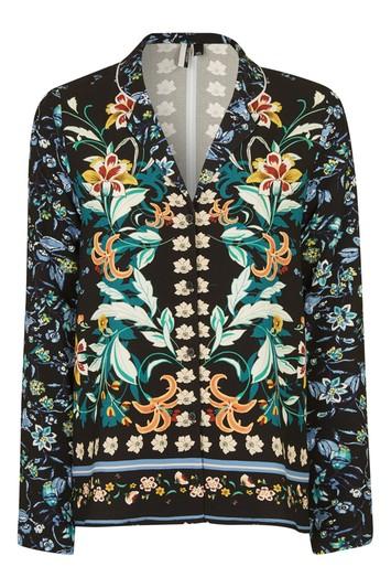 Topshop Petite Tigerlily Print Pyjama Shirt