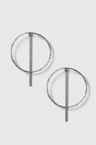 Topshop Hoop And Stick Front And Back Earrings