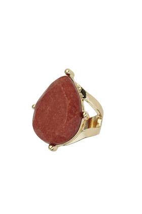 Topshop Semi Precious Teardrop Ring