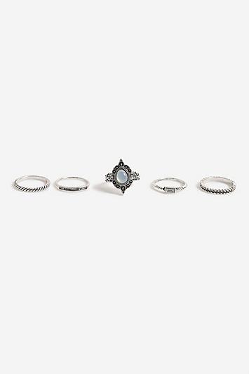 Topshop *stone Ring Multipack