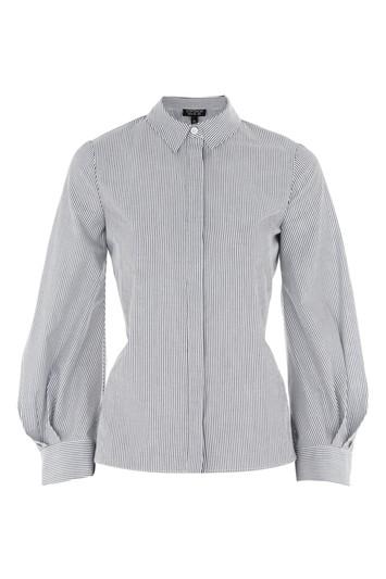 Topshop Extreme Cuff Tie Back Shirt