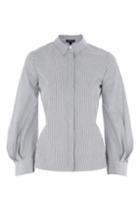 Topshop Extreme Cuff Tie Back Shirt