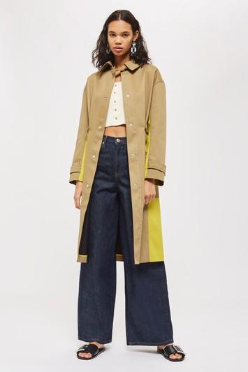 Topshop Colour Block Trench