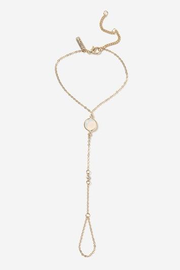 Topshop Stone Detail Hand Chain