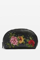 Topshop Safire Floral Embroidered Makeup Bag