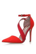 Topshop *arielle Red High Heel Sandals By Miss Kg