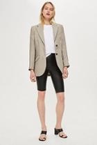 Topshop *leather Cycling Shorts By Boutique