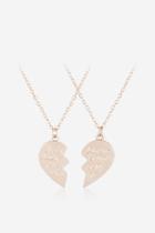 Topshop *rose Gold Alma Friendship Necklace By Skinnydip