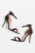 Topshop *wide Fit Marcelle Two Part Skinny Heel Sandals