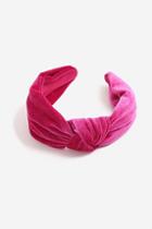 Topshop *belize Velvet Pink Knot Headband