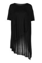 Topshop Ombre High-low Hem Tee By Who We Are