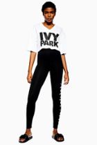 Topshop Shadow Logo Ankle Leggings By Ivy Park