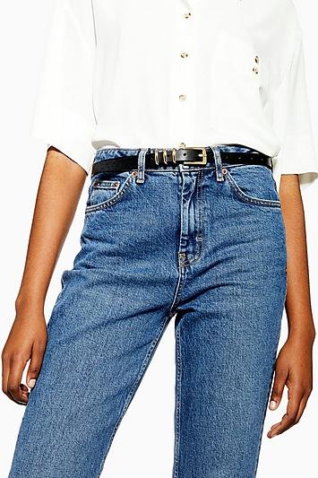 Topshop Black Skinny Belt