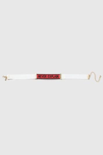Topshop 'never Explain' Choker