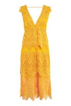 Topshop Petite Layered Lace Midi Dress