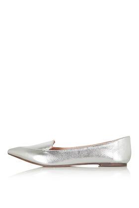 Topshop Van Stitch Point Ballet Shoe