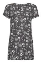 Topshop *paisley Printed T-shirt Dress By Glamorous
