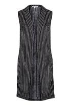 Topshop *striped Sleevelesss Duster By Glamorous