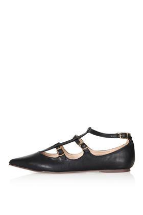 Topshop Freya Three Strap Pointed Shoe