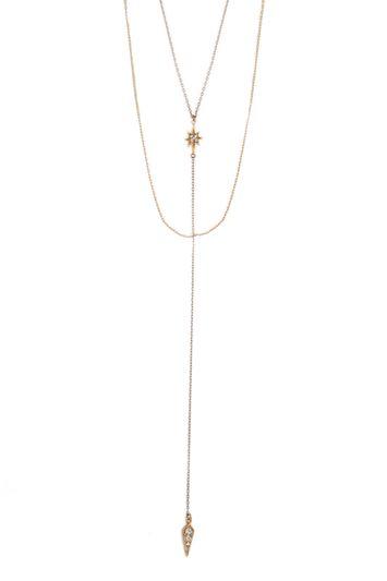 Topshop *starburst Lariat Necklace By Orelia