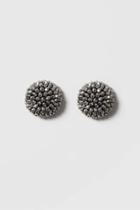 Topshop Faceted Dome Stud Earrings