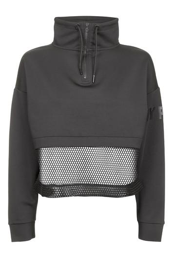 Topshop Zip Funnelneck Sweatshirt By Ivy Park