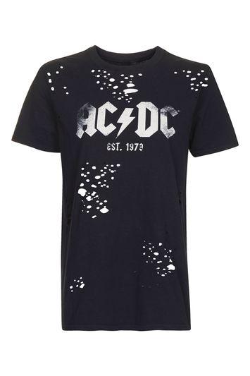 Topshop Petite Ac/dc Nibble Motif T-shirt