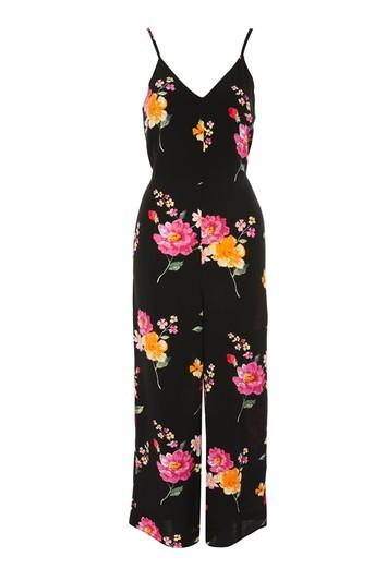Topshop Wide Leg Floral Jumpsuit