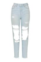 Topshop Moto Busted Knee Mom Jeans