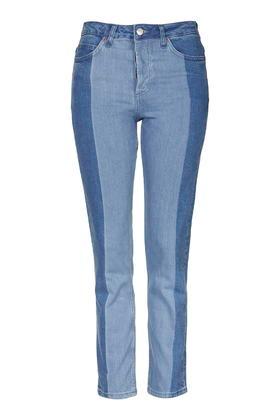 Topshop Moto Laser Panel Straight Leg