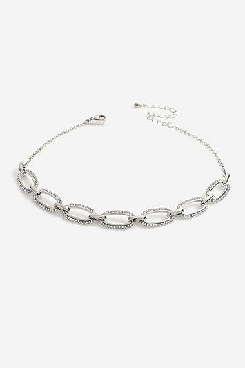 Topshop *crystal Link Choker
