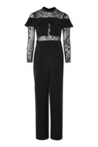 Topshop Lace Insert Jumpsuit