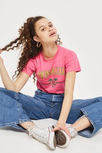 Topshop 'honolulu' Motif T-shirt