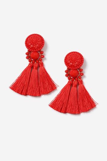 Topshop Tassel Drop Beaded Earrings